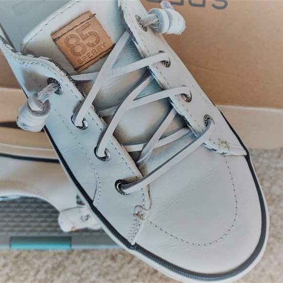 SPERRY Leather Sneakers Sz 8M *NEW- NEVER WORN* - Picture 10 of 13